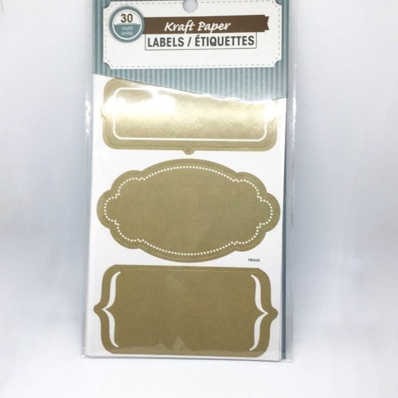 Kraft Paper Labels Total 30 pack - Picture 4 of 7